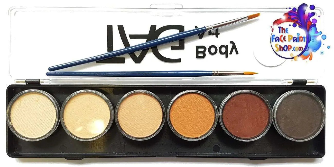 TAG Body Art Face Paint Palette - Skin Tone 6 x 10g